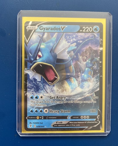 Zdjęcie oferty: Pokemon Gyarados V mint (koszulka+toploader)