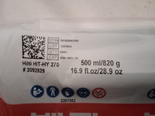 Zdjęcie oferty: Kotwa chemiczna HILTI