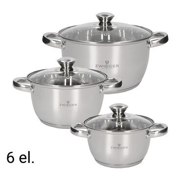 Zdjęcie oferty: Zestaw garnków Zwieger Multima, 6 elementów, stal nierdzewna