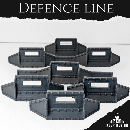Zdjęcie oferty: Zestaw 6 barykad – Defense Line | Linia Obronna | Trench Crusade | Druk 3D