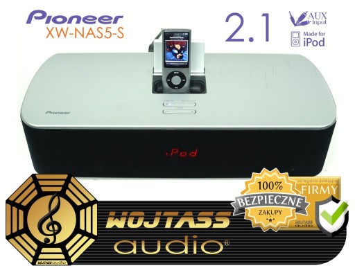 Zdjęcie oferty: Stacja dokująca do iPoda PIONEER XW-NAS5-S 2.1 AUX