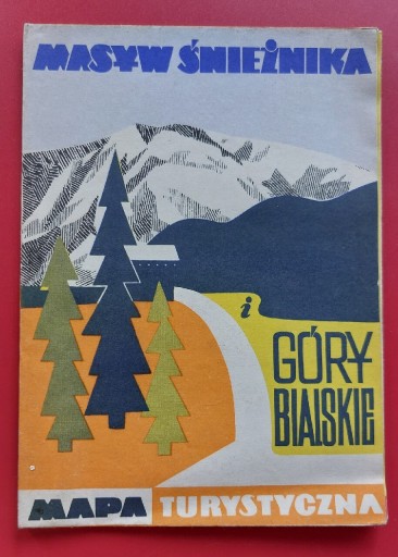Zdjęcie oferty: Mapa turystyczna Góry Bialskie Masyw Śnieżka 1976r