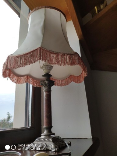 Zdjęcie oferty: Bardzo stara duża lampka nocna z abażurem