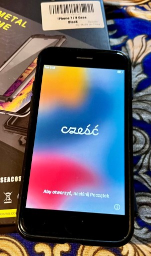 Zdjęcie oferty: Iphone 7 czarny z obudową pyło i wodoszczelną 