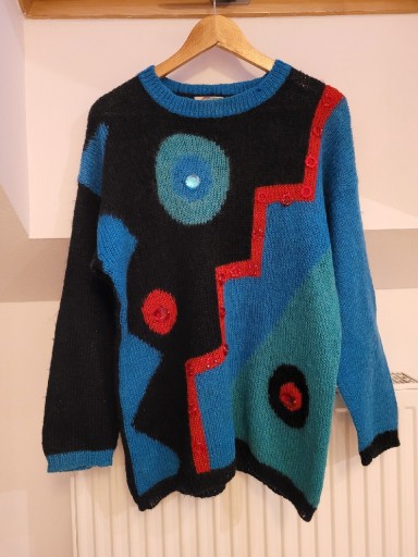 Zdjęcie oferty: True vintage 80's lata osiemdziesiąte sweter L  40