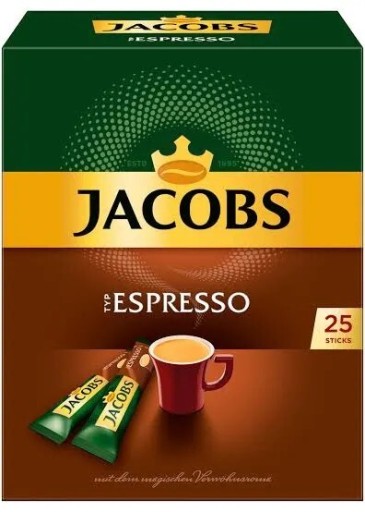 Zdjęcie oferty: Kawa Jacobs Espresso, 25 patyczków z Niemiec 