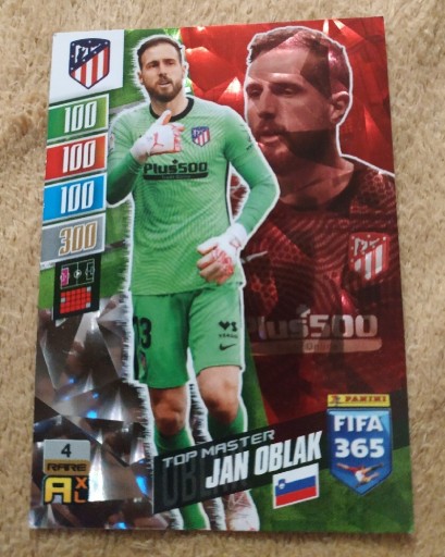 Zdjęcie oferty: Karta Fifa Panini Top Master Jan Oblak