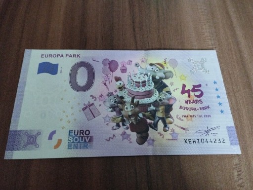 Zdjęcie oferty: Bon banknot kolekcjonerski Europa park 