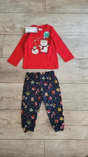 Zdjęcie oferty: DeFacto piżamka bawełniana świąteczna 80-86cm