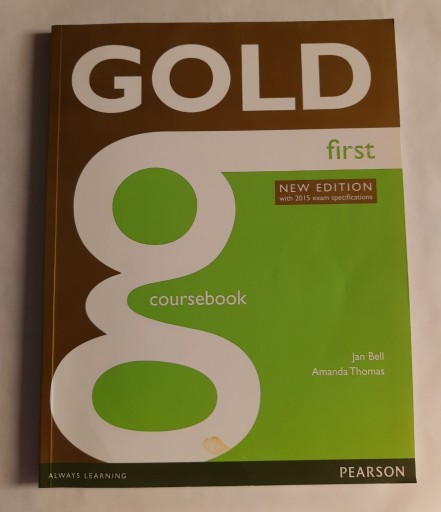 Zdjęcie oferty: Pearson Gold First B2 coursbook