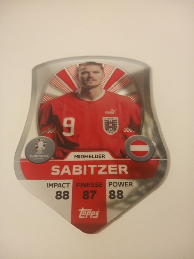 Zdjęcie oferty: Topps Match Attax Euro 2024 Pro Elite Sabitzer