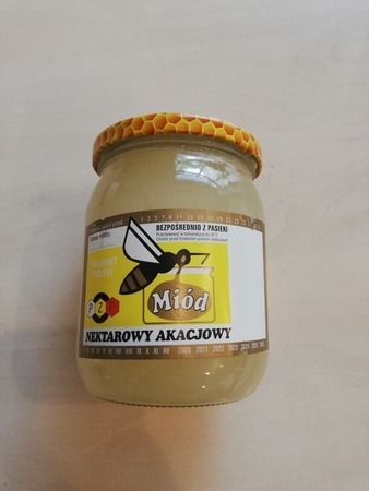 Zdjęcie oferty: miód nektarowy akacjowy z Polskich Pasiek 450 ml