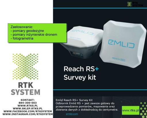 Zdjęcie oferty: EMLID REACH RS+ Survey Kit 