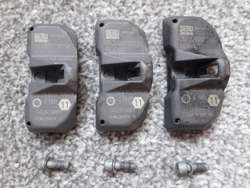 Zdjęcie oferty: 3x Czujniki TPMS BERU RDE007 053220700700 TSSRE4TB