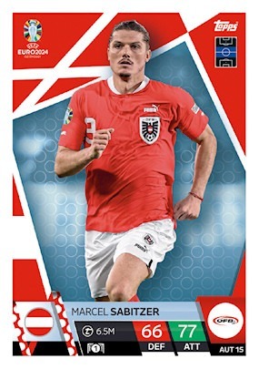 Zdjęcie oferty: Topps EURO 2024 AUT 15 Marcel Sabitzer