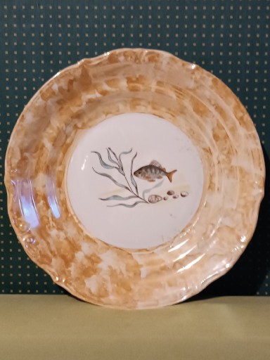 Zdjęcie oferty: Duża patera Ryby porcelana Chodzież 32 cm. PRL