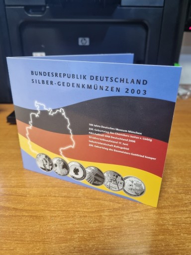 Zdjęcie oferty: Niemcy zestaw 6 x 10 Euro 2003 SREBRO 925
