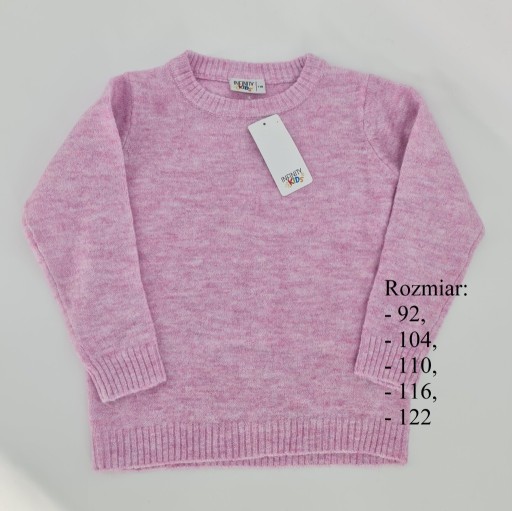 Zdjęcie oferty: Różowy miękki sweter r. 92, 104, 110, 116, 122