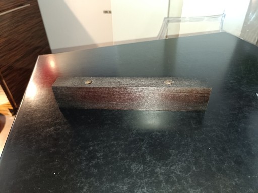 Zdjęcie oferty: Nowa Nóżka drewniana 25 cm x 4cm brąz mahoń