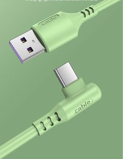 Zdjęcie oferty: KABEL 5A USB-C KĄTOWY ULTRA SZYBKIE ŁADOWANIE QC