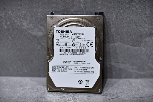 Zdjęcie oferty: Dysk twardy Toshiba MK3276GSX 320GB SATA II 2,5"