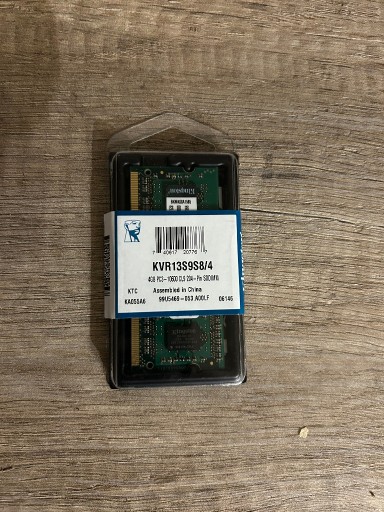 Zdjęcie oferty: Pamięć RAM DDR3 Kingston KVR16S11S8/4 4 GB