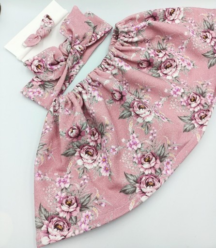 Zdjęcie oferty: Zestaw spódnica opaski dla dziewczynki roz.68