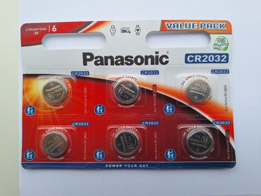 Zdjęcie oferty: CR2032 Panasonic 6 Sztuk Baterie Litowe 