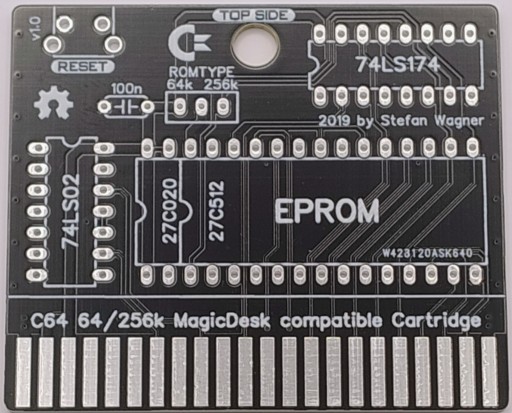 Zdjęcie oferty: Płytka PCB kartridża Magic Desk 64-256 (8kx32) do Commodore