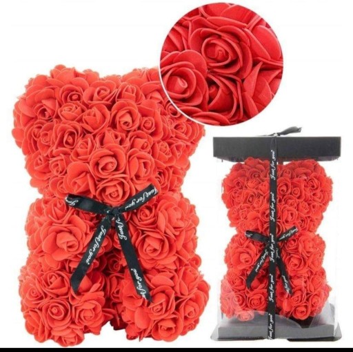 Zdjęcie oferty: Miś z róż ,rose bear super prezent dzień kobiet 