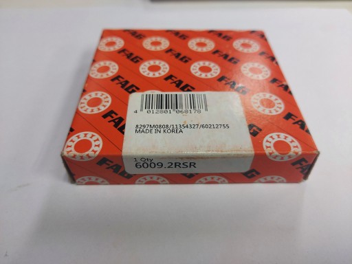 Zdjęcie oferty: Łożysko FAG 6009-2RS 45x76x16 mm