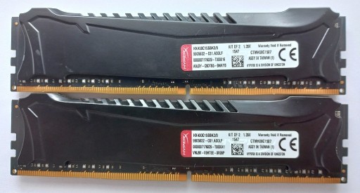 Zdjęcie oferty: Kingston HyperX Savage 8GB DDR4 (HX430C15SBK2/8) (HX430C15SBK2/8) (2X4GB)