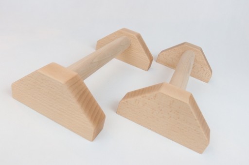 Zdjęcie oferty: Paraleki drewniane uchwyty do ćwiczeń - 35 cm