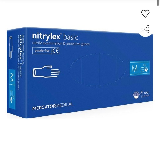 Zdjęcie oferty: Rękawiczki Mercator Nitrylex karton 10 op a100