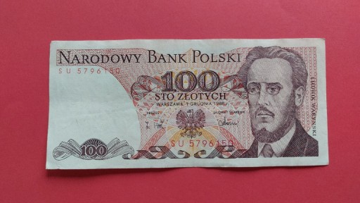 Zdjęcie oferty: Banknot 100 złotych 1988 r Seria SU