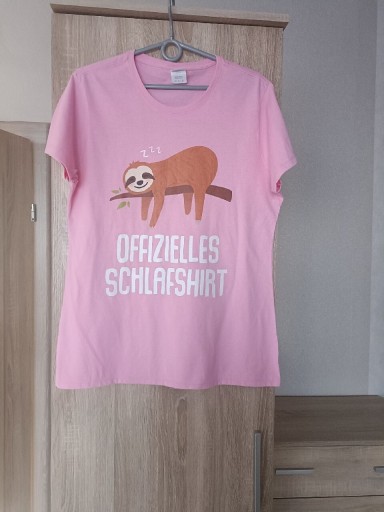 Zdjęcie oferty: Różowa koszulka leniwiec 