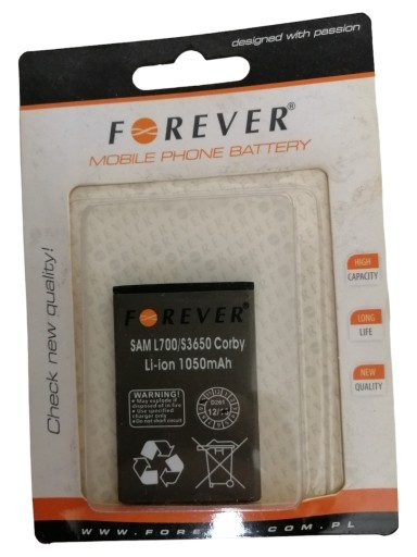 Zdjęcie oferty: Bateria do telefonu Samsung L700 1050 mAh