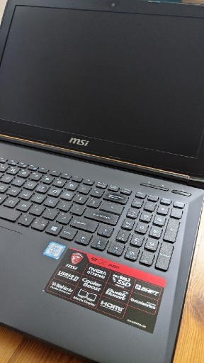 Zdjęcie oferty: Laptop MSI GL62 i-5 6300HQ 16GB 480GB GTX950M FHD