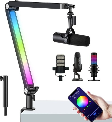 Zdjęcie oferty: BOOM ARM. Wysięgnik do mikrofonu ze światłem RGB.