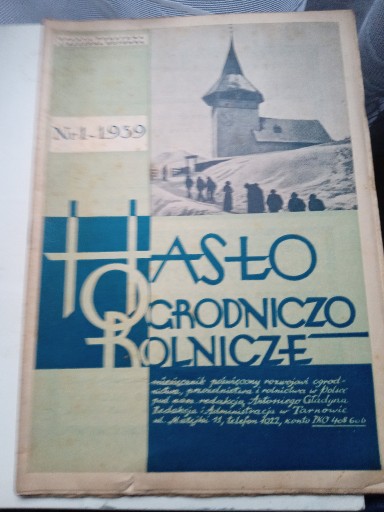 Zdjęcie oferty: HASŁO OGRODNICZO-ROLNICZE, 1939