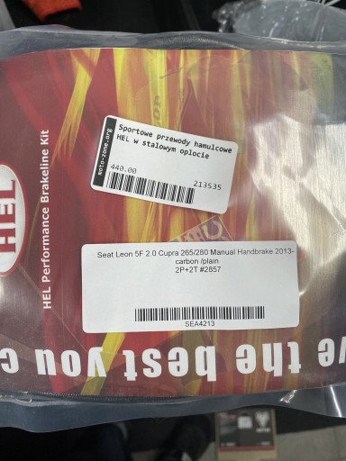 Zdjęcie oferty: Przewody hamulcowe w oplocie Hel Seat  Leon 5F 