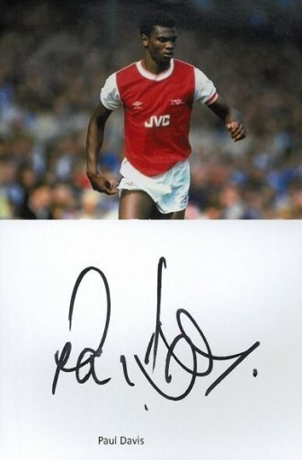 Zdjęcie oferty: Davis Paul PZP 1994 (Arsenal) autograf