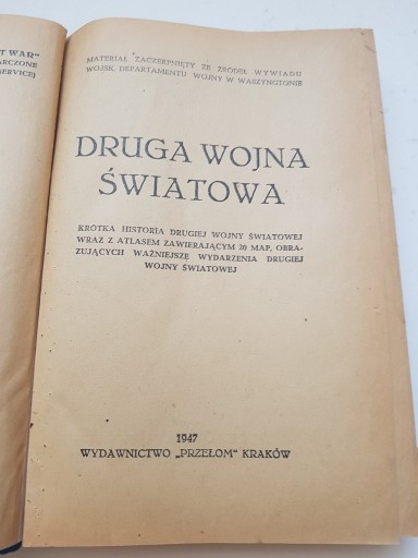 Zdjęcie oferty: Druga wojna światowa praca zbiorowa