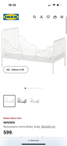 Zdjęcie oferty: Łóżko Ikea białe