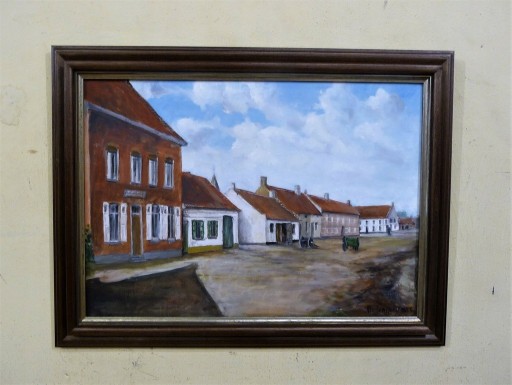 Zdjęcie oferty: obraz olejny na płótnie w drewnianej ramie 82x62cm