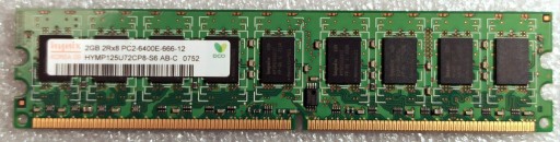 Zdjęcie oferty: Pamięć RAM Hynix 2GB 2Rx8 PC2-6400E-666-12