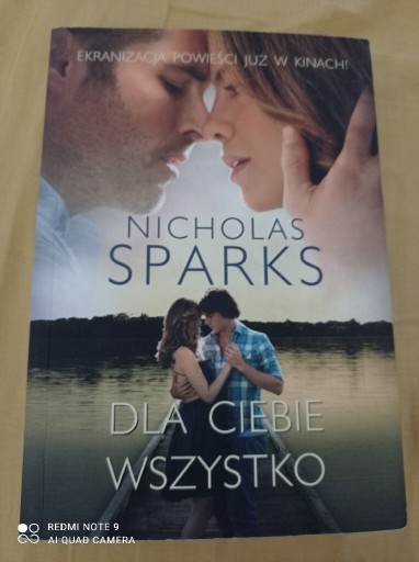 Zdjęcie oferty: "Dla Ciebie wszystko" Nicholas Sparks