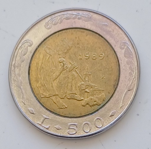 Zdjęcie oferty: San Marino - 500 lira - 1989r. 