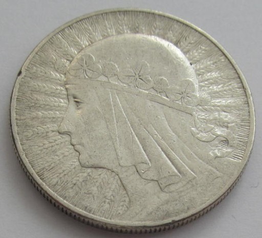 Zdjęcie oferty: 10 złotych Głowa Kobiety zzm 1932 (4) Ag oryginał