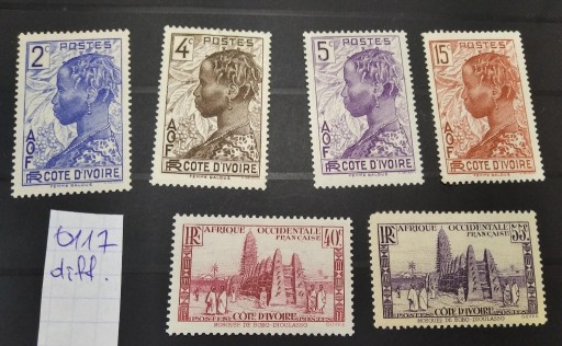 Zdjęcie oferty: 0117 Cote D'Ivoire Francja kolonie * / (*)